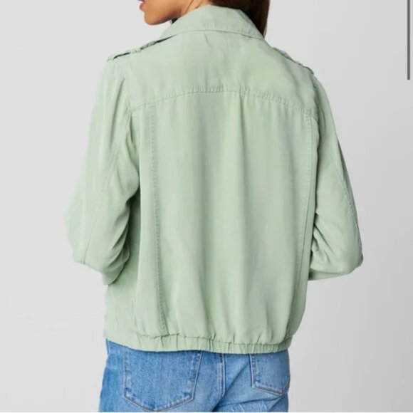 Blank NYC Good Times Ahead Moto Jacket In Tan Size M - Picture 3 of 16